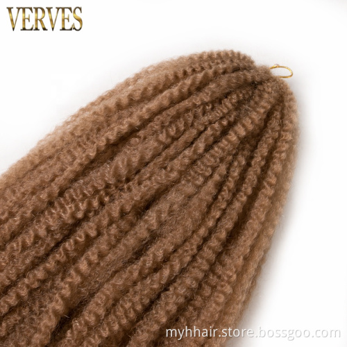 Afro Kinky Braiding Hair 18 inch 30 strands/pack 16 kind of color ombre Synthetic Crochet Marly Braids Hair extensions